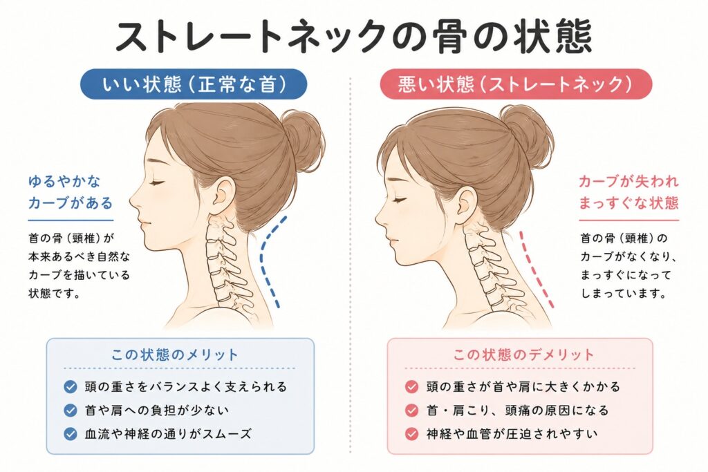 ストレートネックの説明